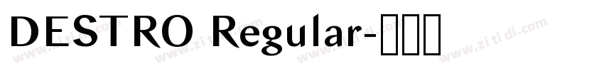 DESTRO Regular字体转换